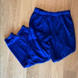 Nike Dri-Fit Joggers in Navy size Medium-Tall